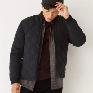 Men’s Frank and Oak reversible quilted bomber jacket - size L